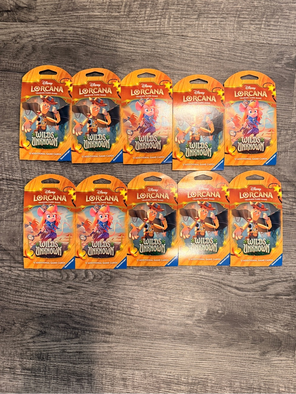 Bundle of 10 packs Lorcana Wilds Unknown